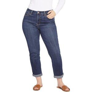 Seven7 Dark Wash Cropped Boyfriend Jeans size 4